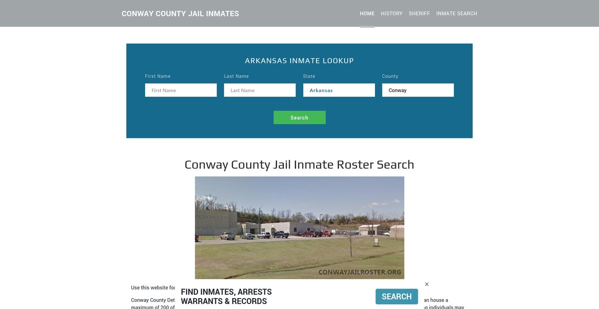 Preview of conwayjailroster.org