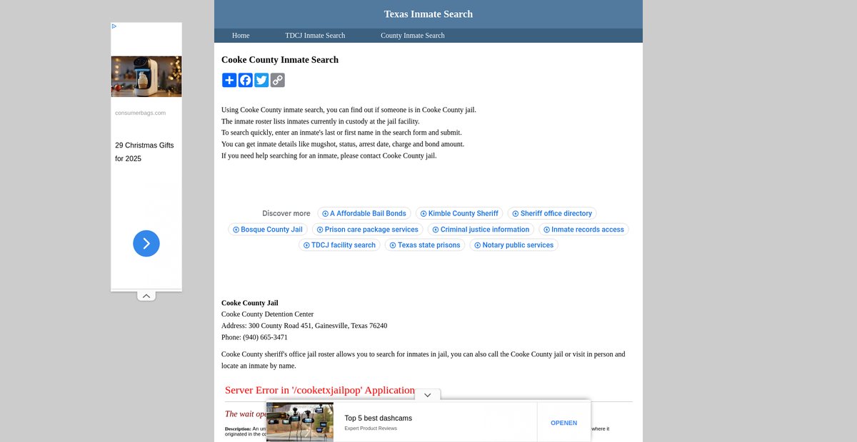 Preview of inmatesearchtexas.org