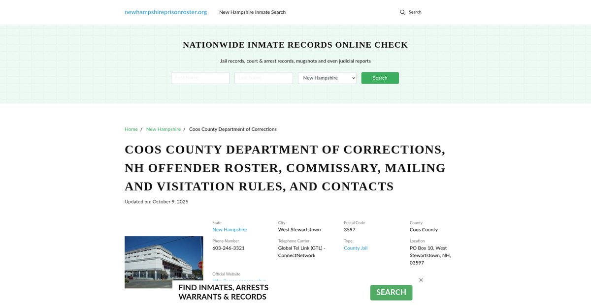 Preview of newhampshireprisonroster.org