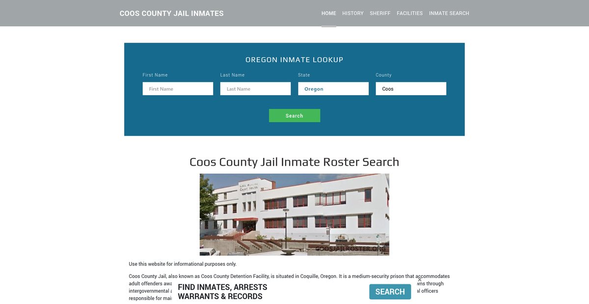 Preview of coosjailroster.org