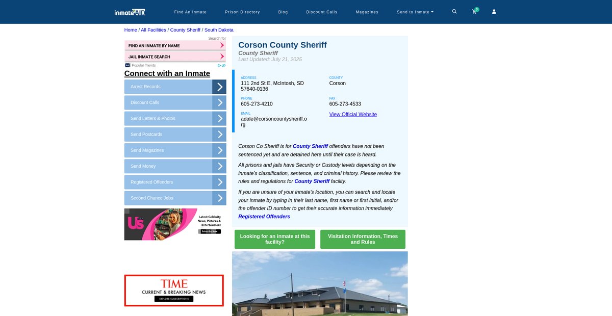 Preview of inmateaid.com