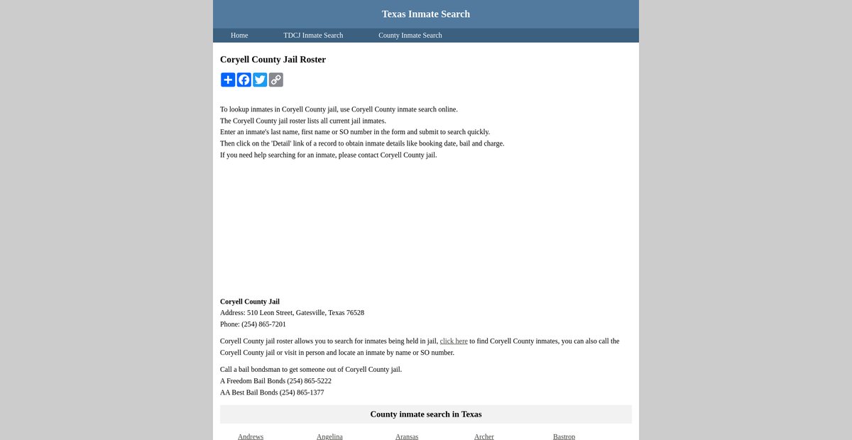 Preview of inmatesearchtexas.org