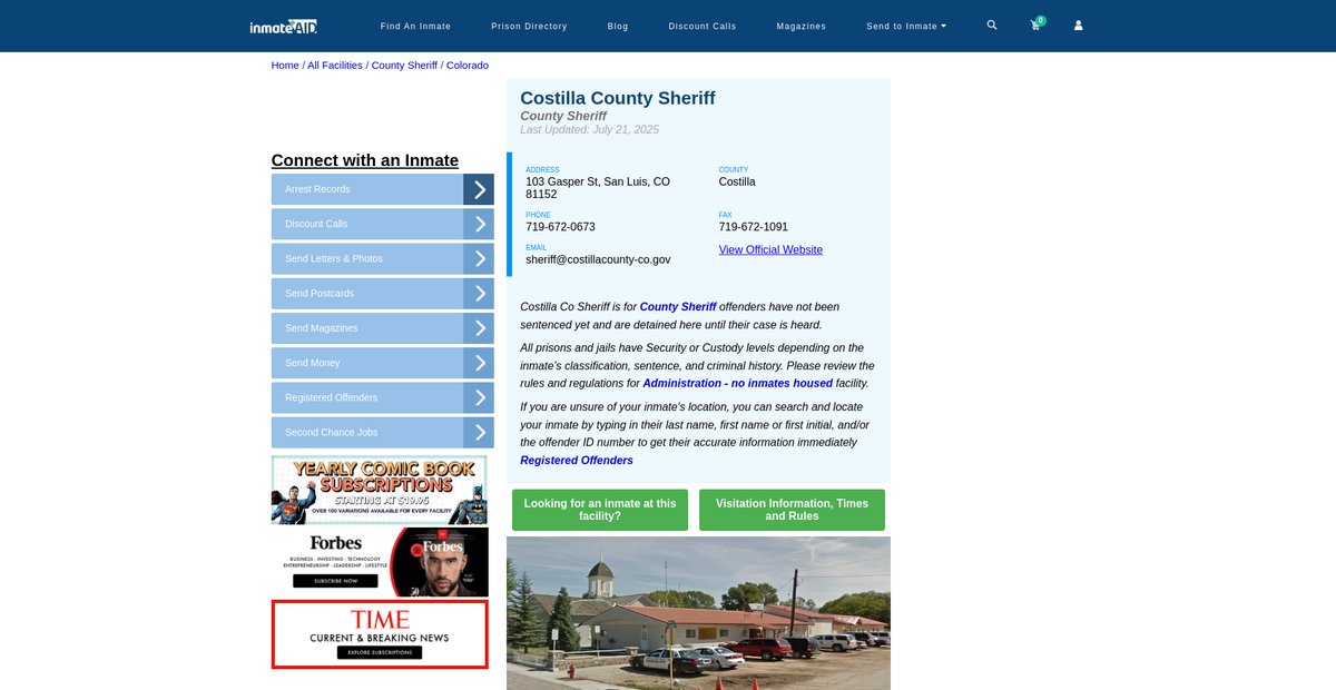Preview of inmateaid.com