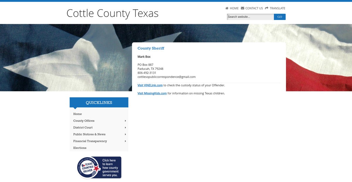 Preview of co.cottle.tx.us