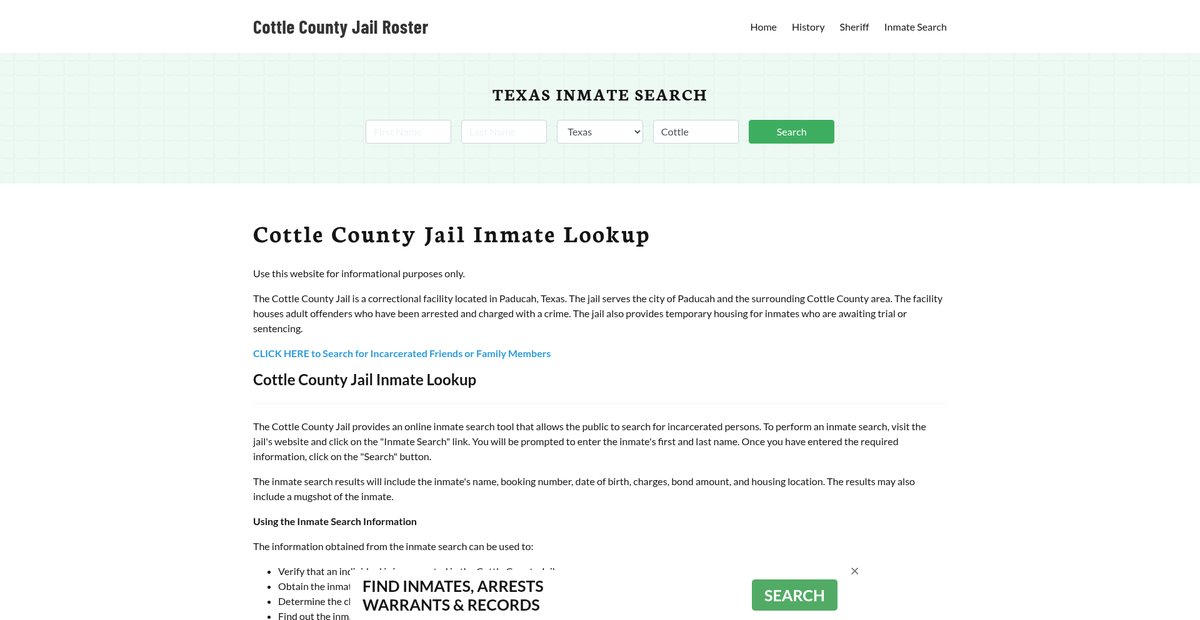 Preview of cottlecountyjail.org