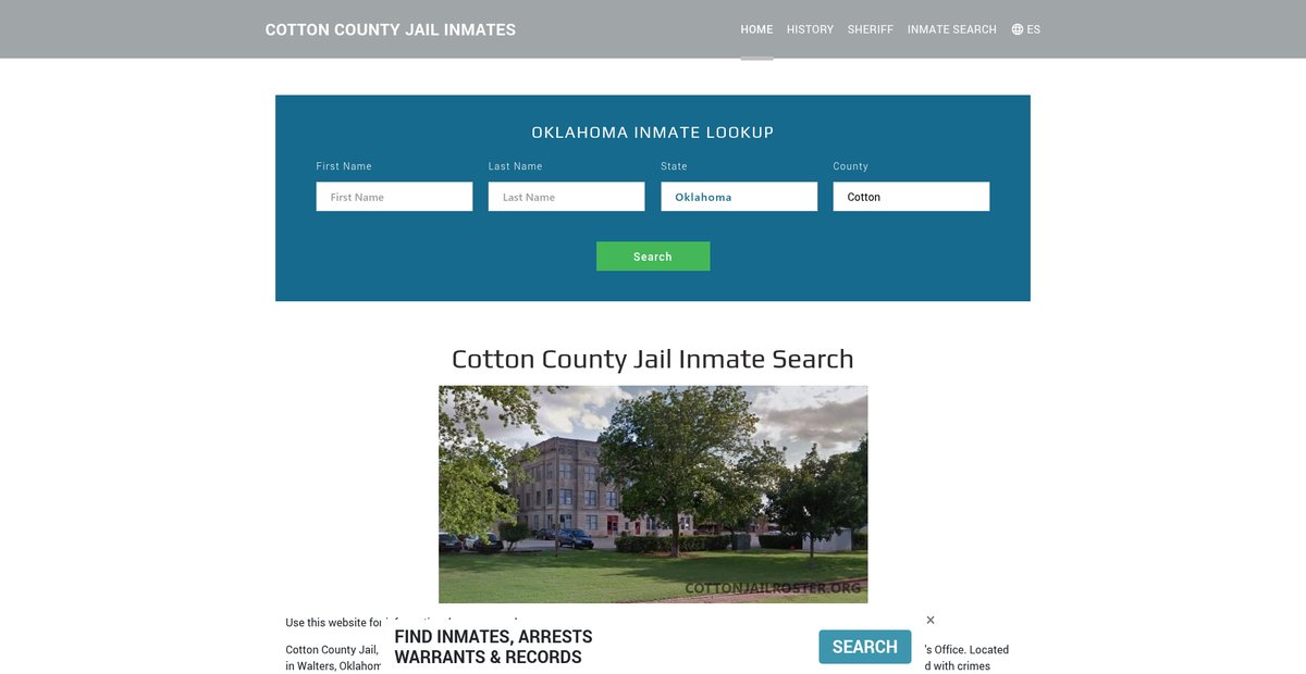 Preview of cottonjailroster.org