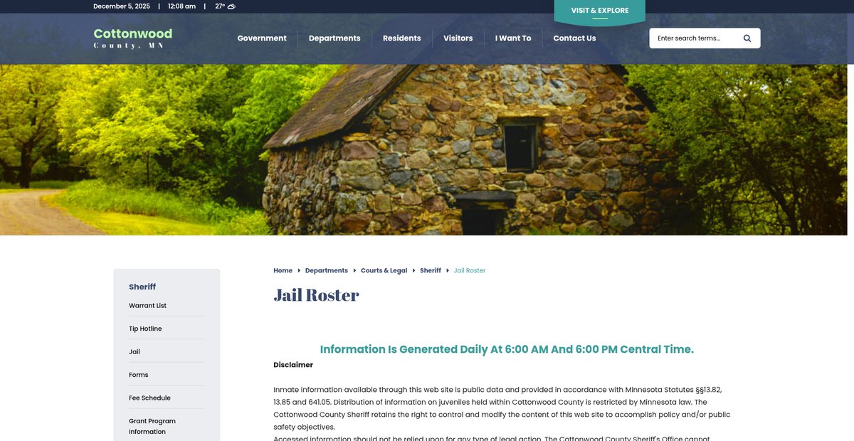 Preview of co.cottonwood.mn.us