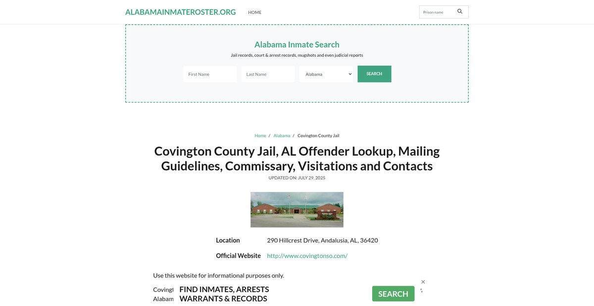 Preview of alabamainmateroster.org