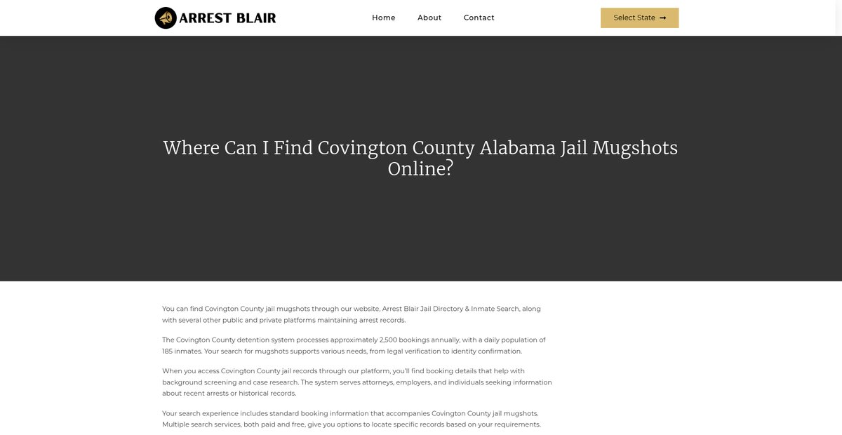 Preview of arrestblair.org