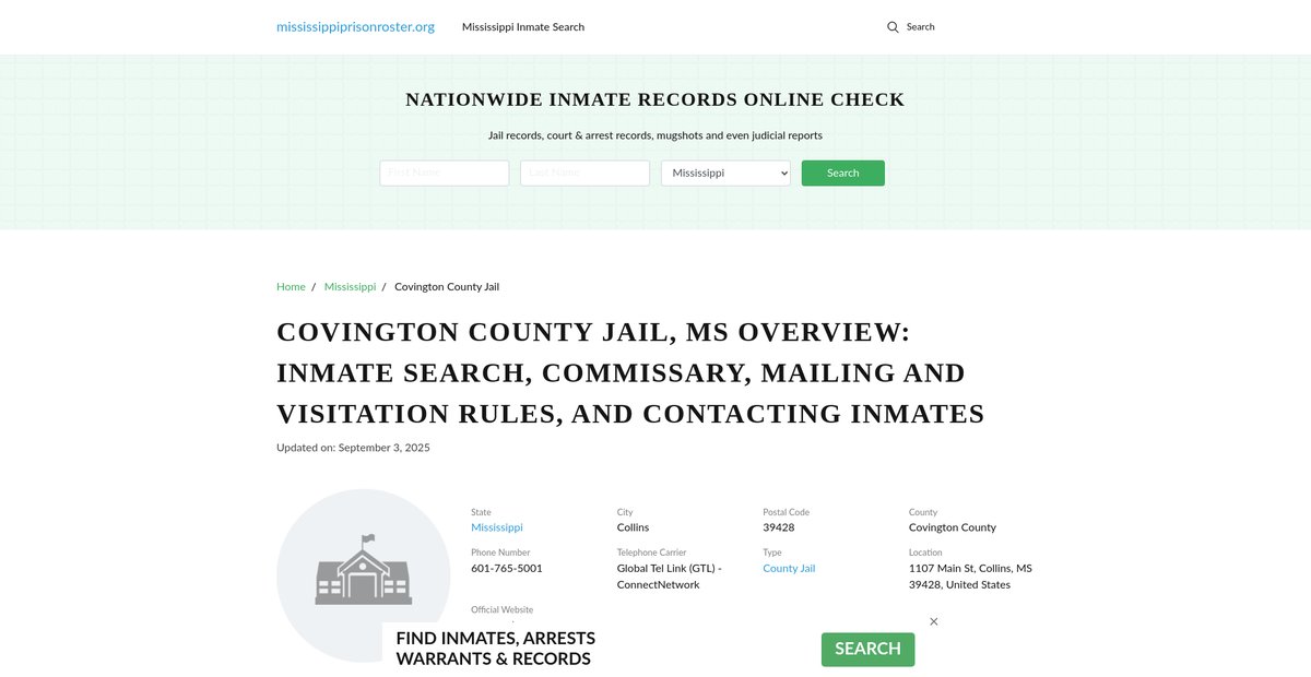Preview of mississippiprisonroster.org