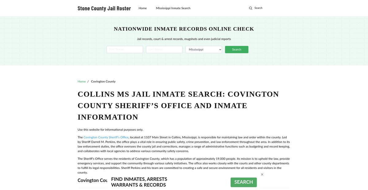 Preview of stonecountygov.com