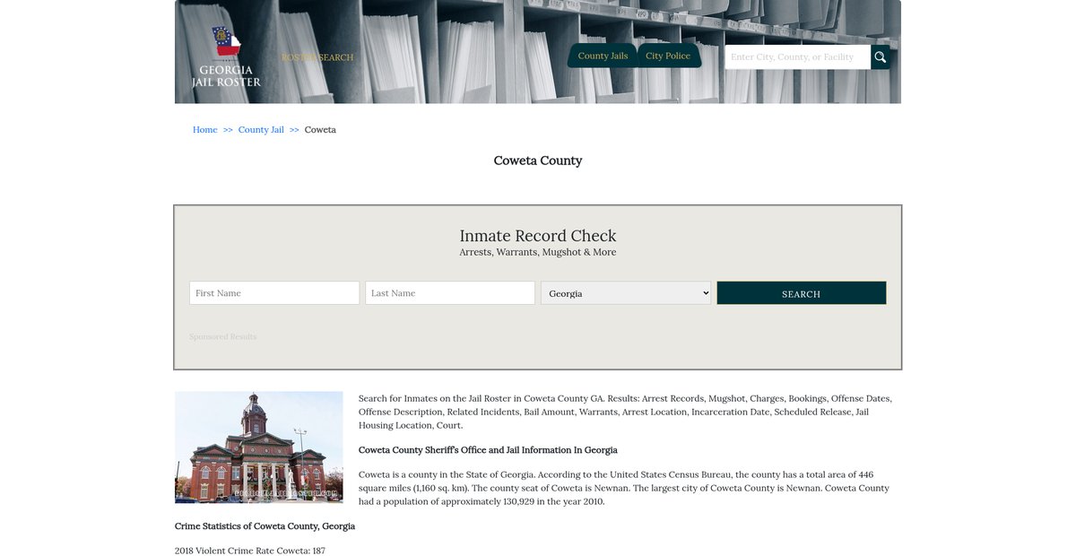 Preview of georgiajailroster.com