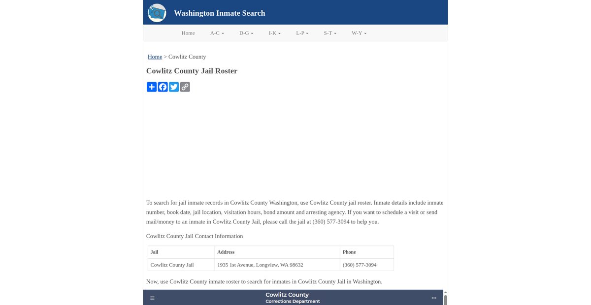 Preview of inmatesearchwa.org