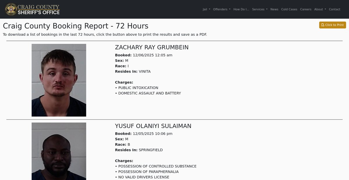 Preview of craigcountyso.com