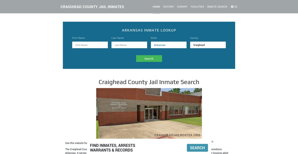 Preview of craigheadjailroster.org