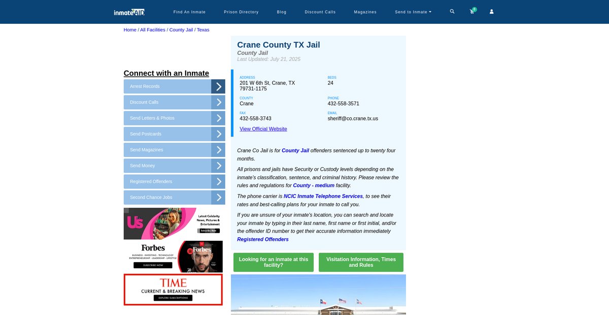 Preview of inmateaid.com