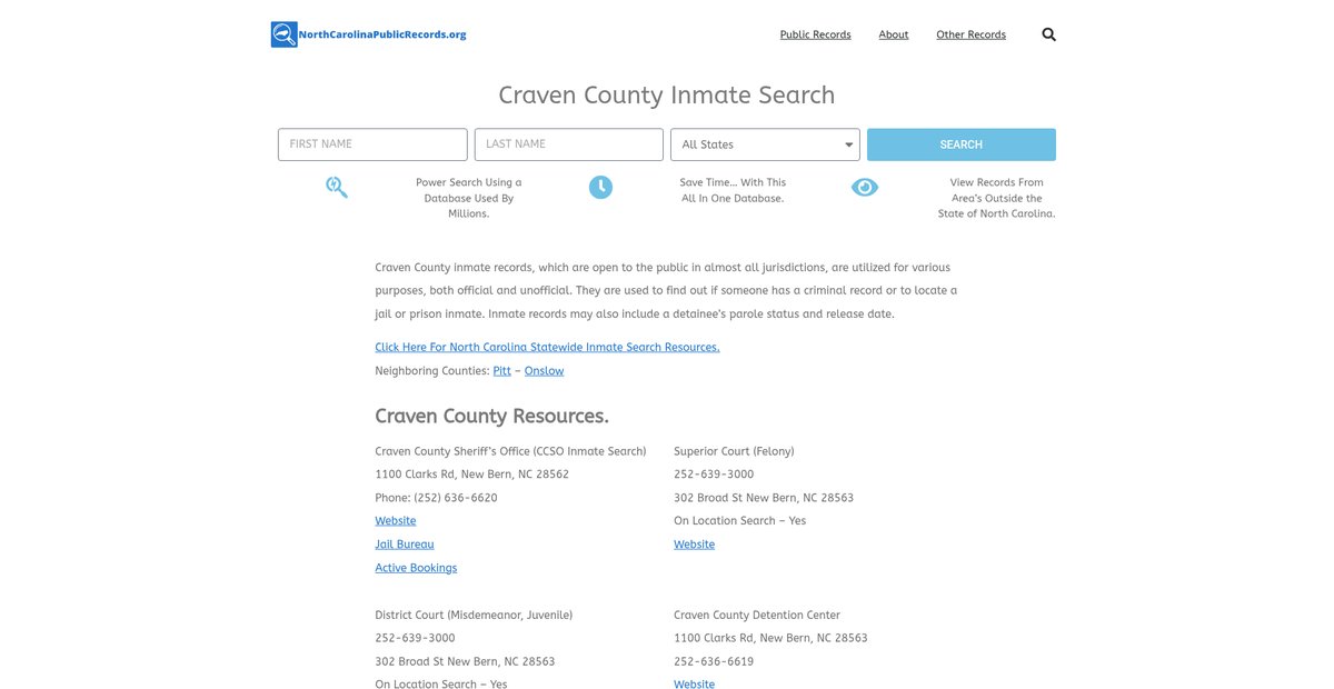 Preview of northcarolinapublicrecords.org
