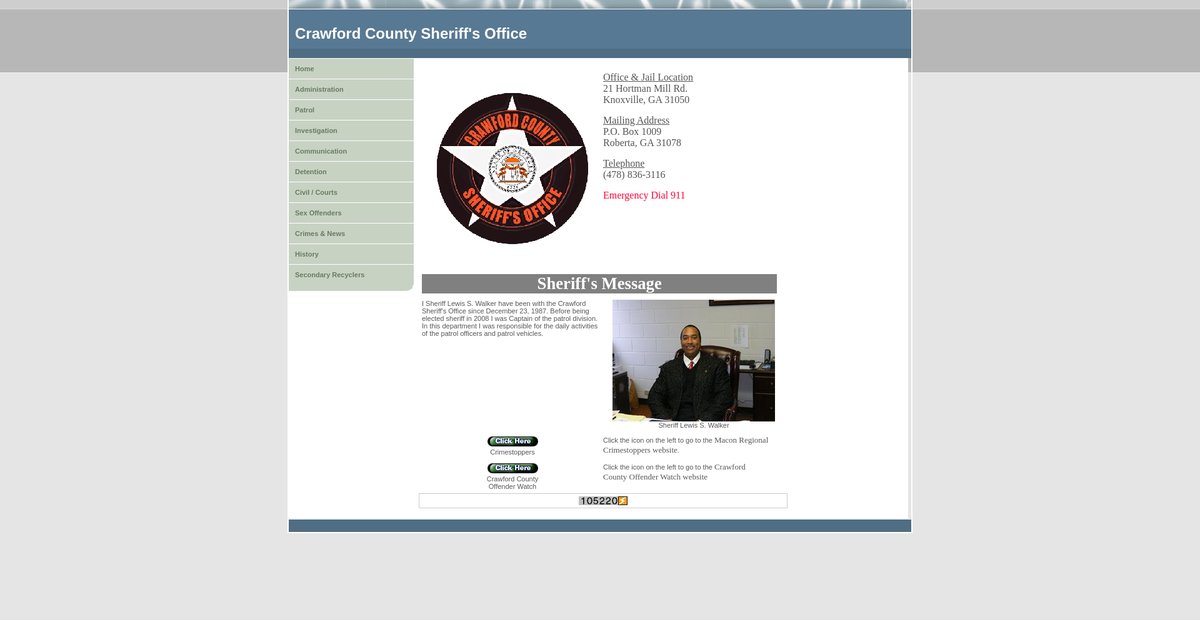 Preview of crawfordsheriff.net