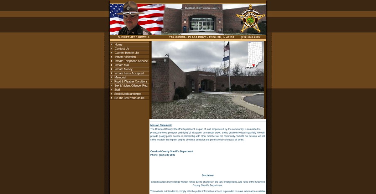 Preview of crawfordcountysheriffdepartment.com