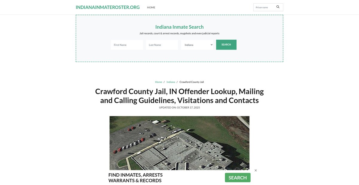 Preview of indianainmateroster.org