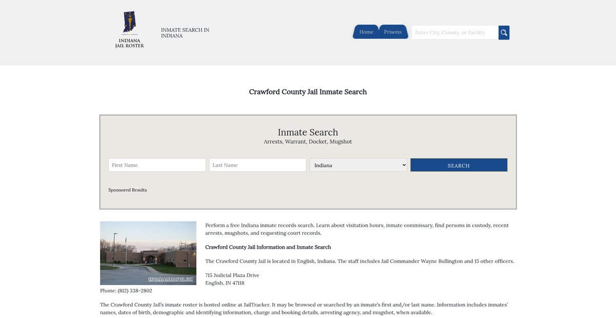 Preview of indianajailroster.com