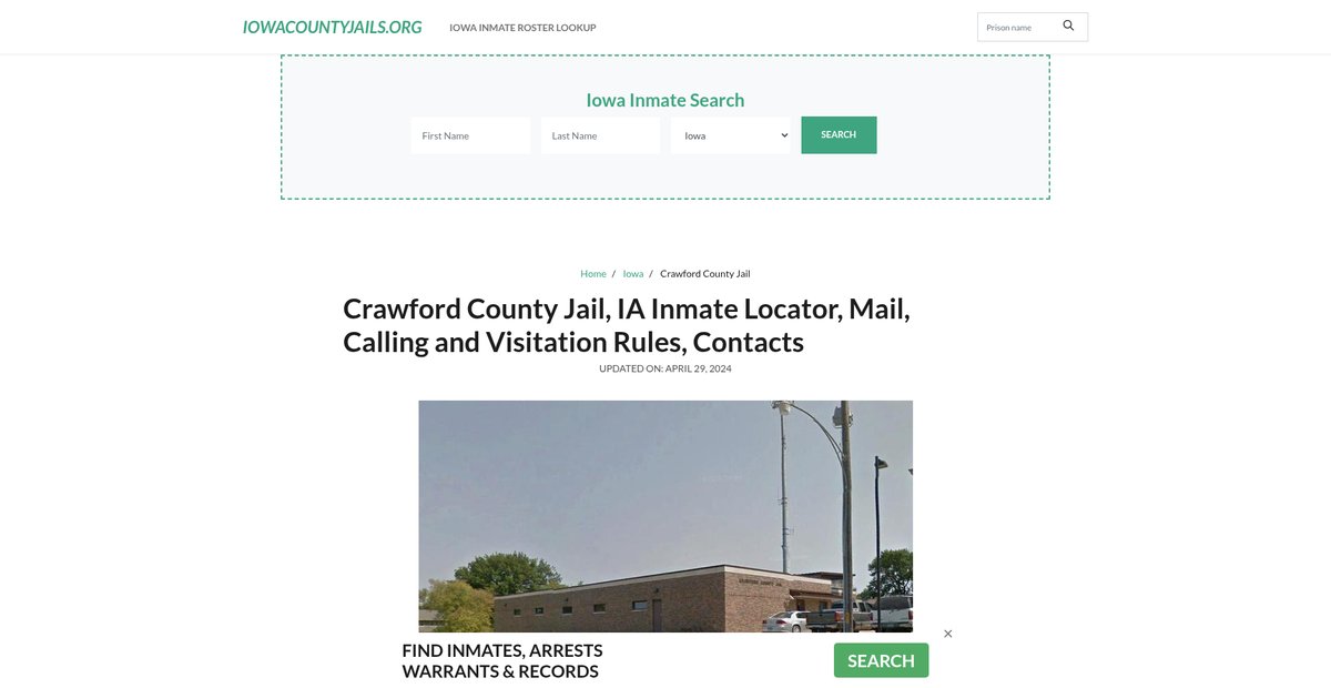 Preview of iowacountyjails.org
