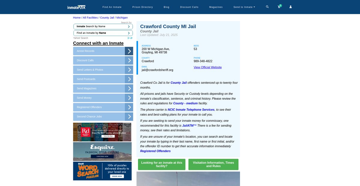 Preview of inmateaid.com