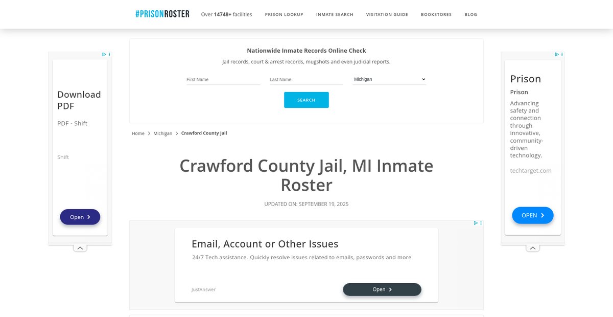 Preview of prisonroster.com