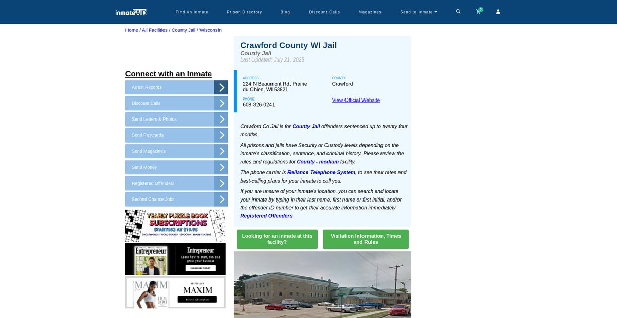 Preview of inmateaid.com