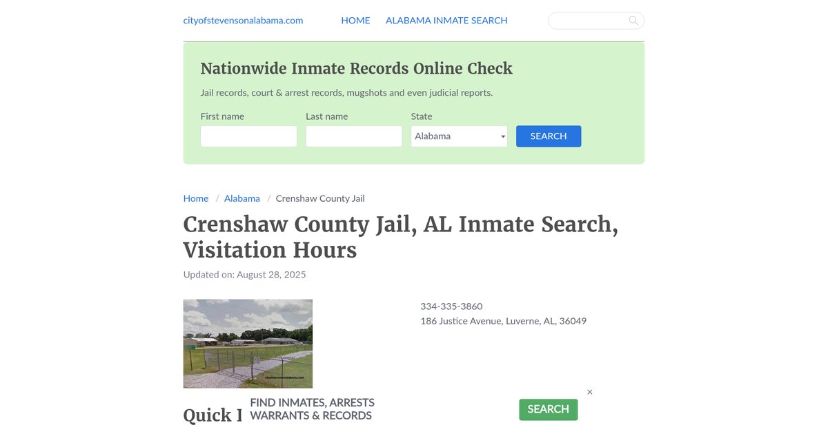 Preview of cityofstevensonalabama.com