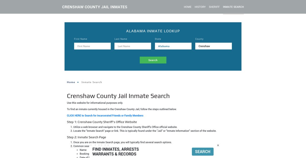 Preview of crenshawjailroster.org