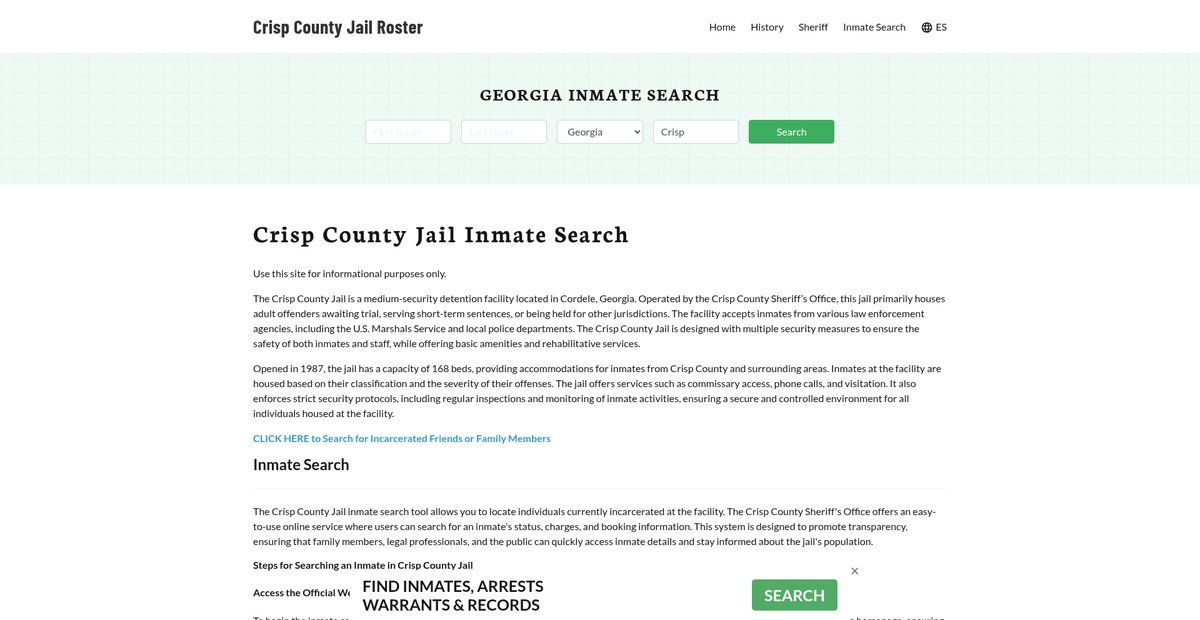 Preview of crispcountyjail.org