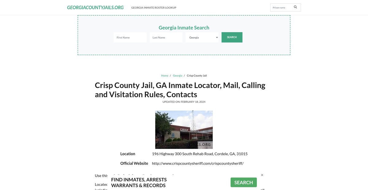 Preview of georgiacountyjails.org