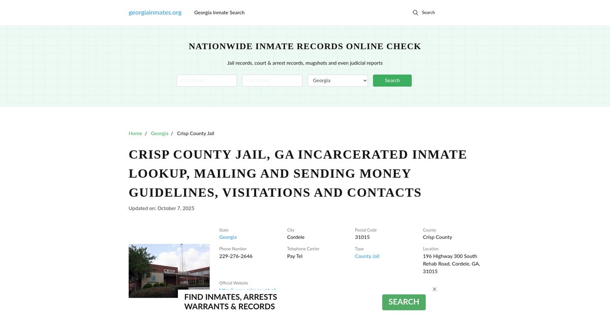 Preview of georgiainmates.org