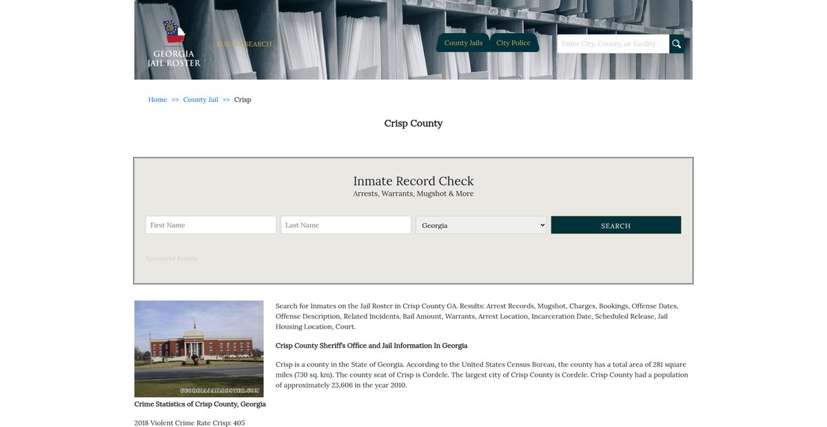 Preview of georgiajailroster.com