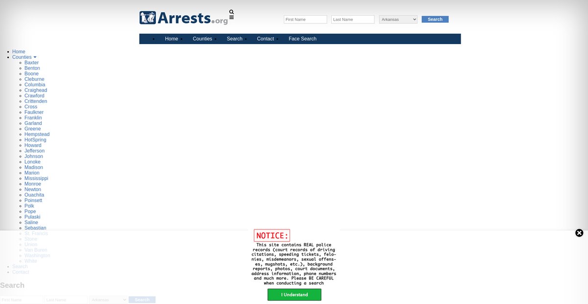 Preview of arkansas.arrests.org