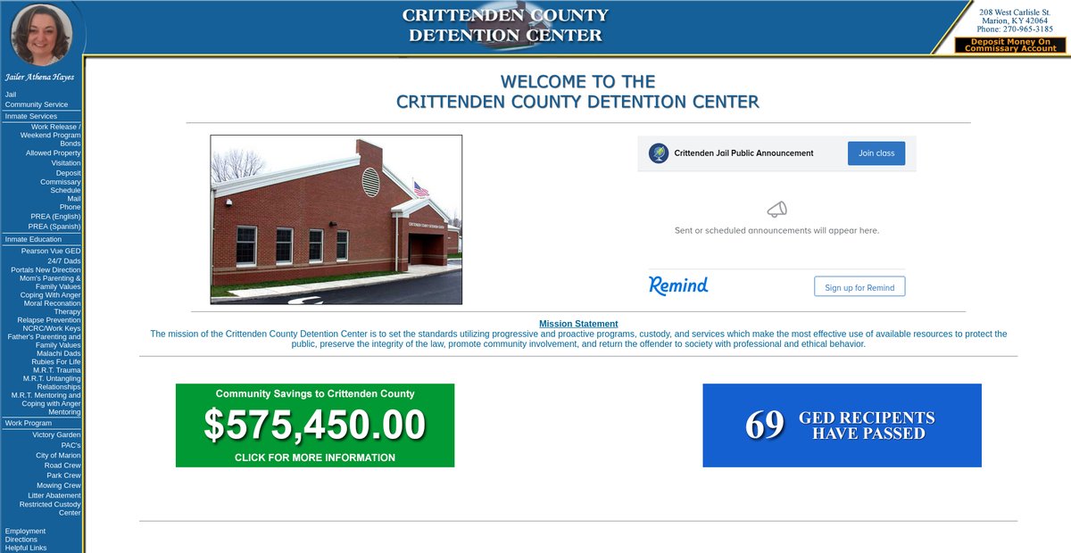 Preview of crittendencountydetention.com