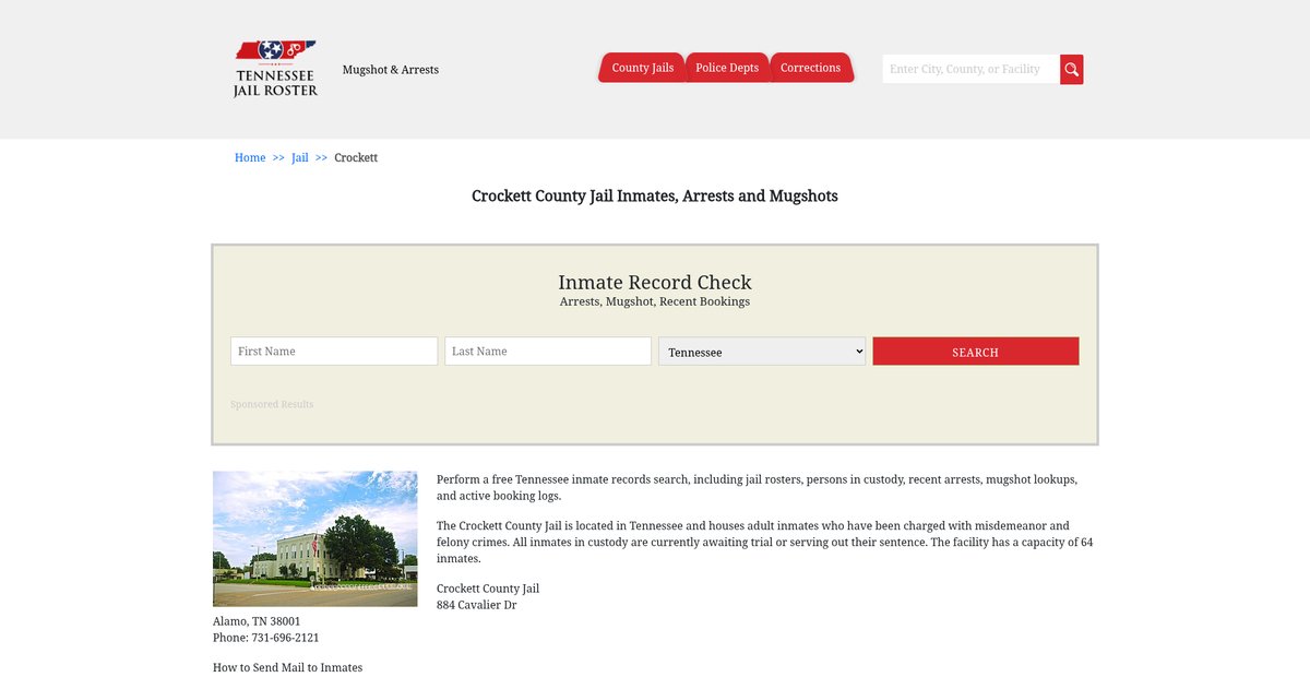 Preview of tennesseejailroster.com