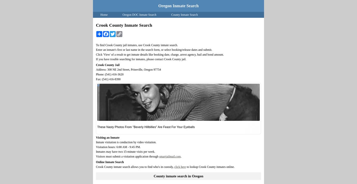 Preview of inmatesearchoregon.org