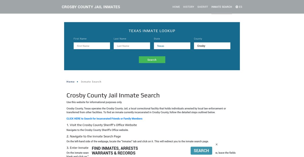 Preview of crosbyjailroster.org