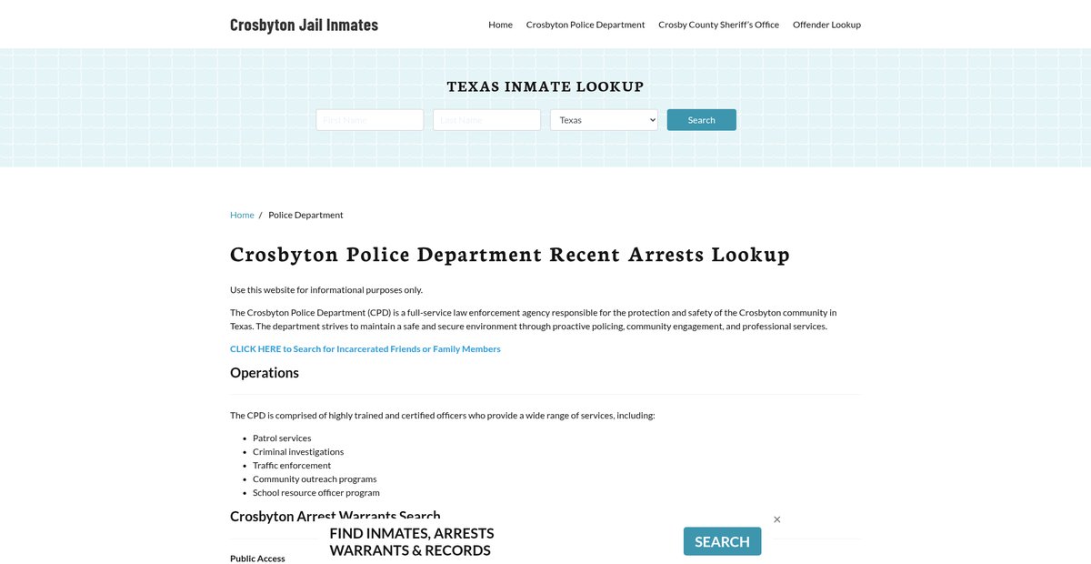 Preview of crosbytonjail.org