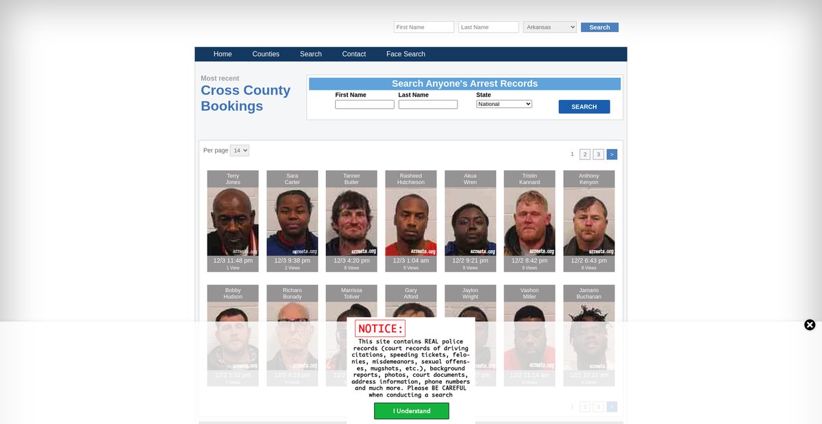 Preview of arkansas.arrests.org
