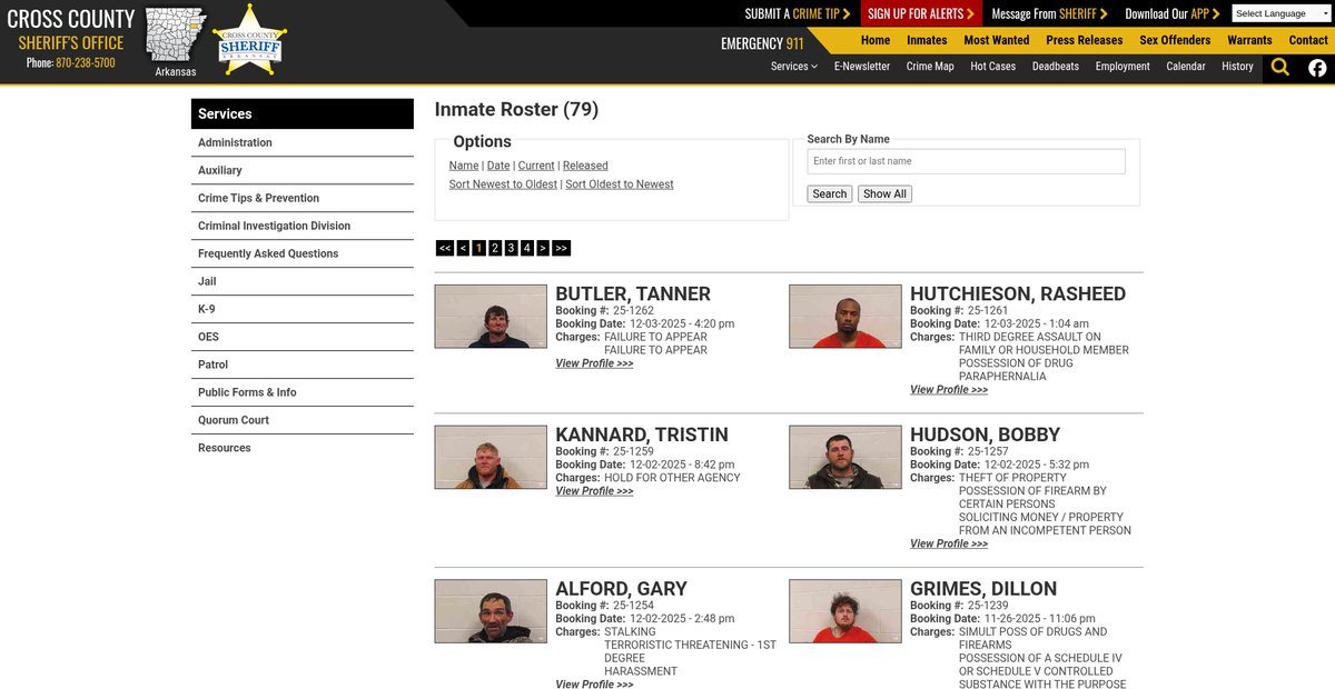 Preview of crosscountysheriff.org