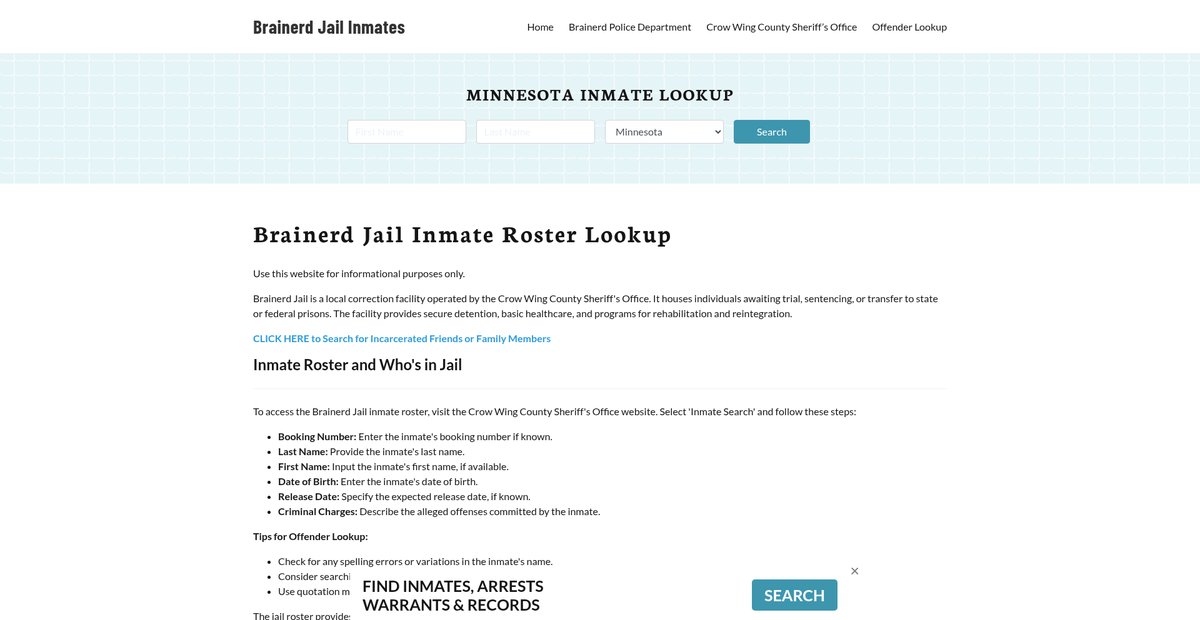 Preview of brainerdjail.org