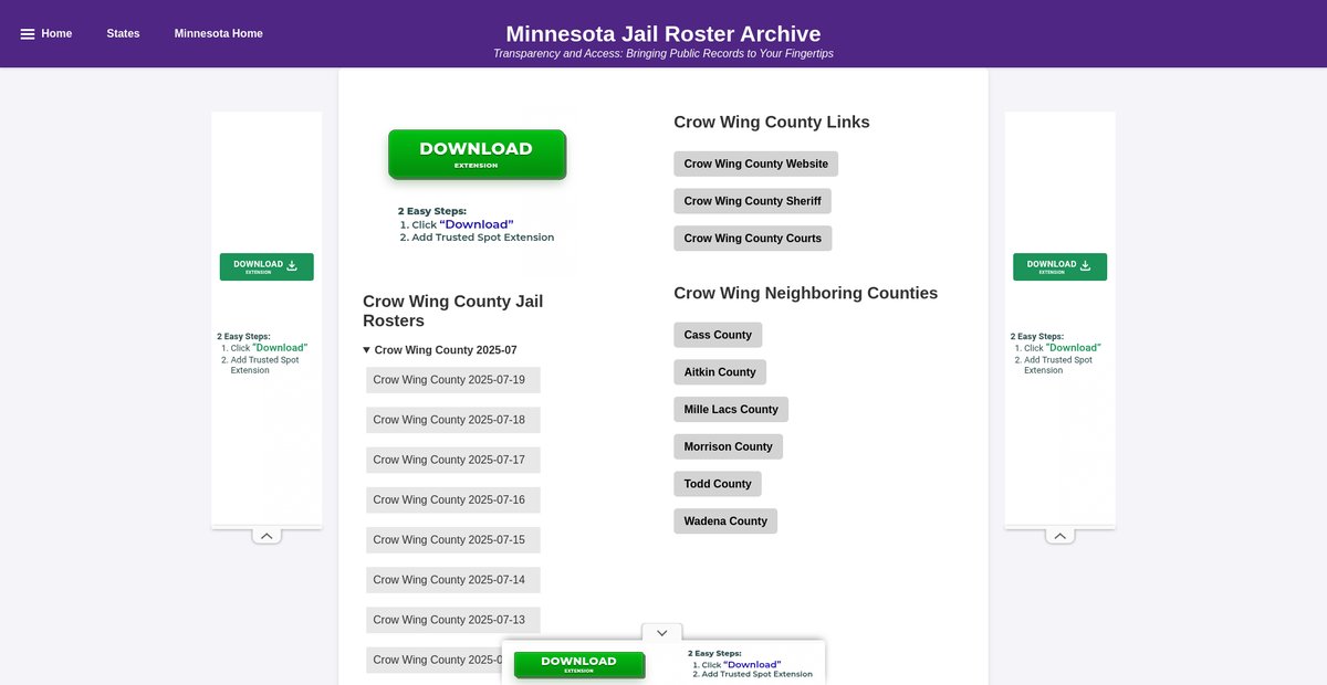 Preview of jailrosters.org