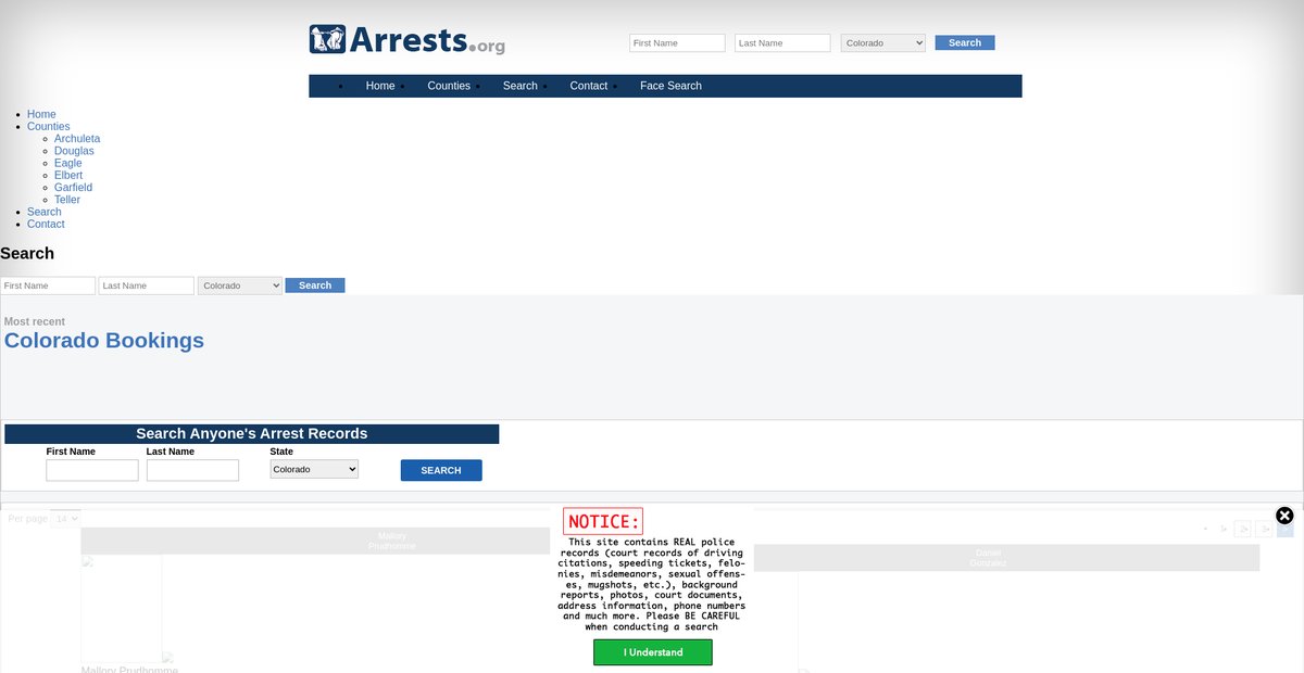 Preview of colorado.arrests.org