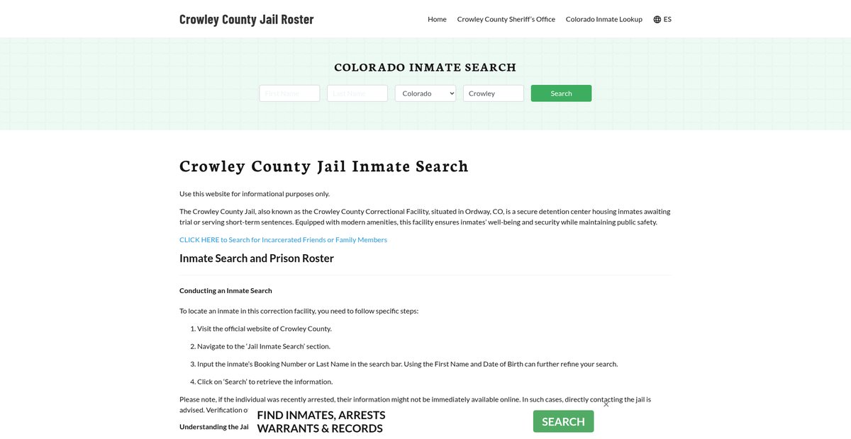 Preview of crowleycountyjail.org