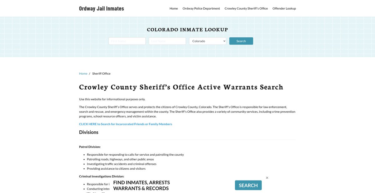 Preview of ordwayjail.org