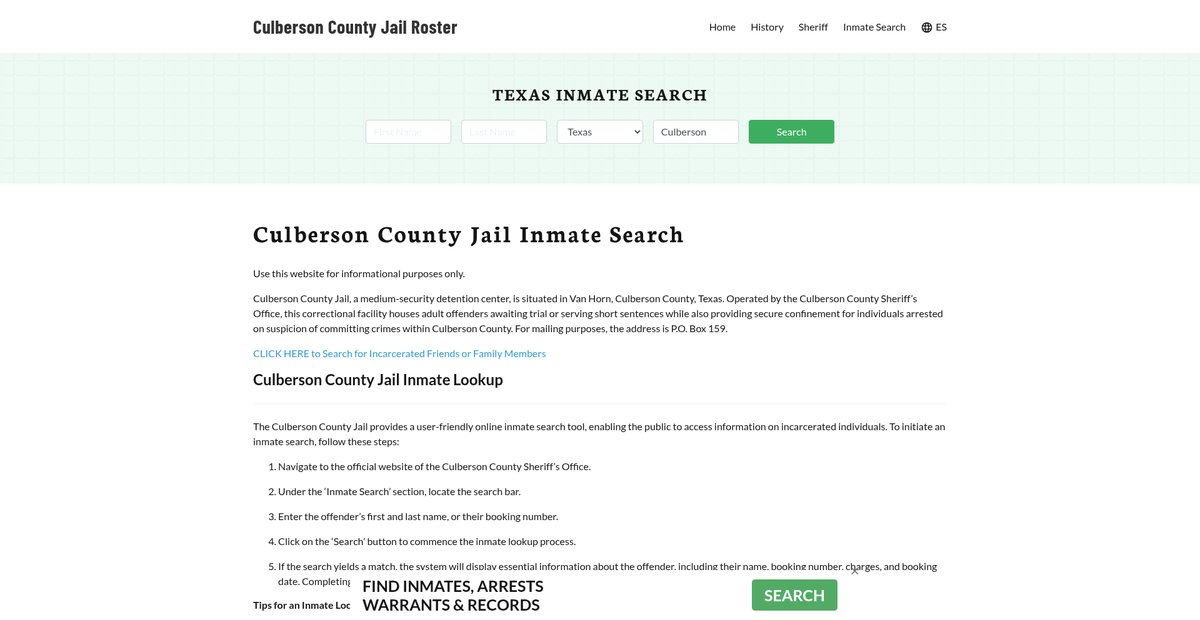 Preview of culbersoncountyjail.org