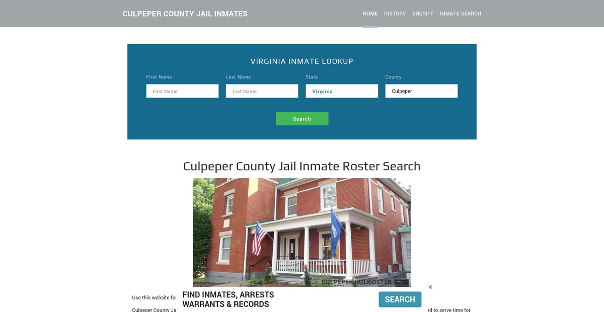 Preview of culpeperjailroster.org